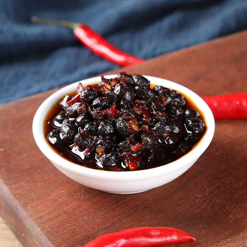 湖南特产风味豆豉辣椒酱香辣下饭菜自制农家正宗原味豆豉酱