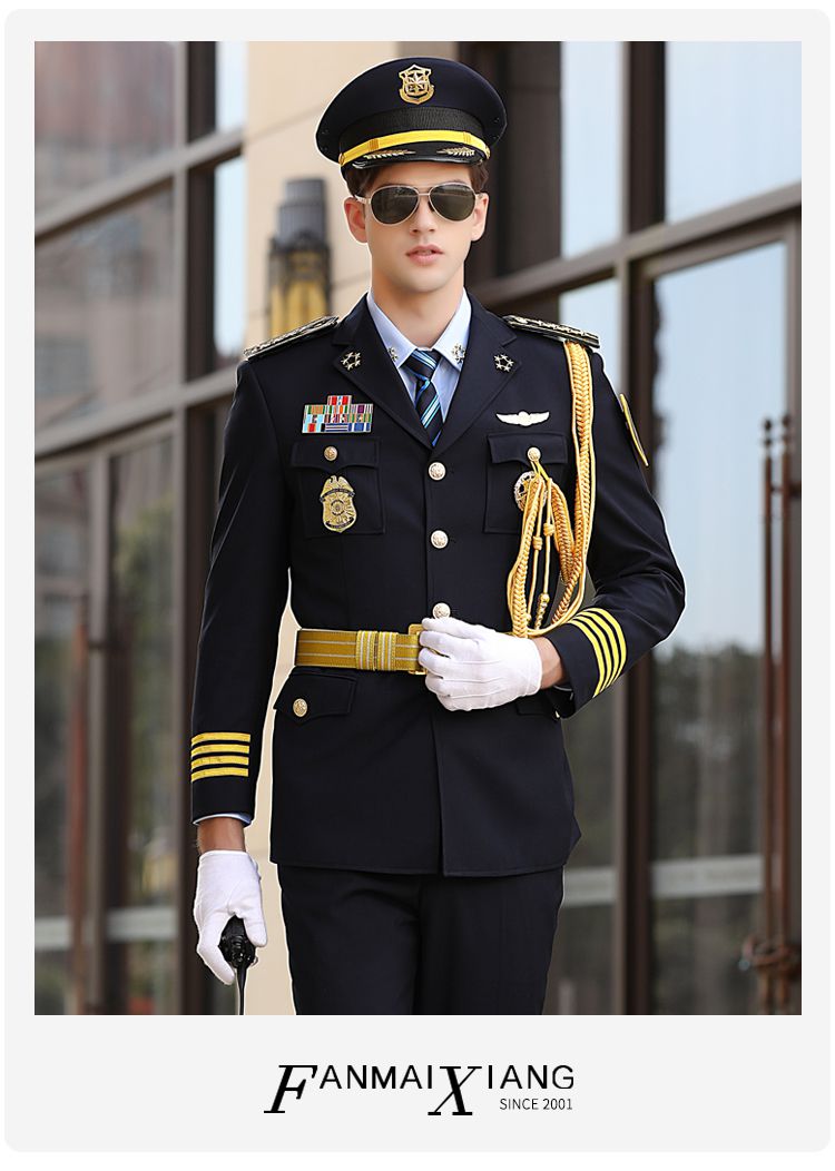 ke 大厦巡逻新式保安工作制服套装男物业形象岗礼宾服春秋冬季西服藏