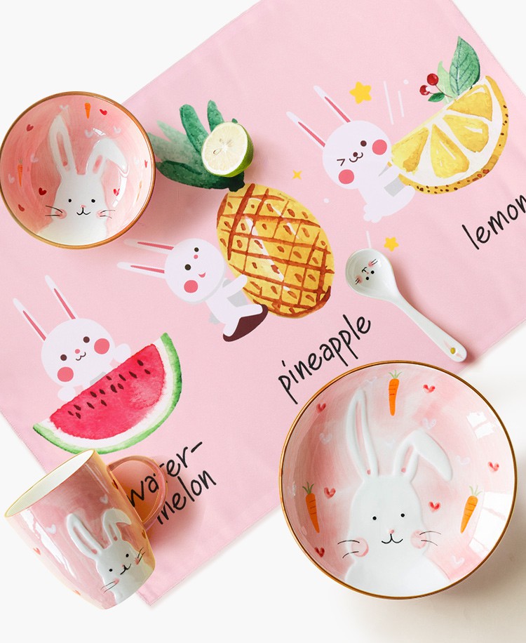 儿童餐垫小学生餐布垫隔热餐桌垫布学校一年级桌布防水防油登月1号