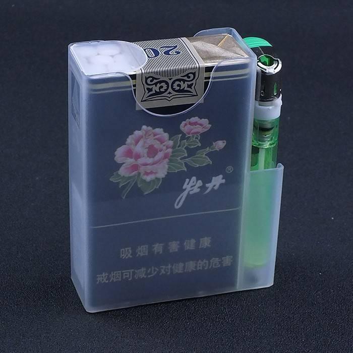 趣佳阁塑料烟盒20支装半透明带盖便携加厚保护套硬包软包整盒装个性