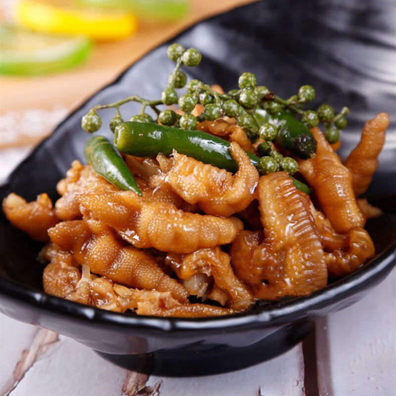 三青凤爪 250g 藤椒无骨麻辣鸡爪青椒卤味熟食小吃凉菜 藤椒味250*1