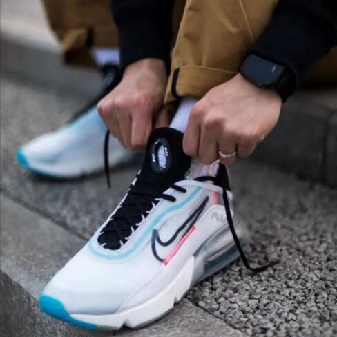 王一博同款airmax2090运动鞋春夏气垫鞋男女跑鞋学生跑步鞋白色高品质