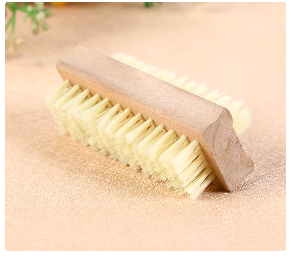 桂龙医用洗手刷双面洗手刷医用双面刷子桦木头洗手刷指甲刷清洁刷