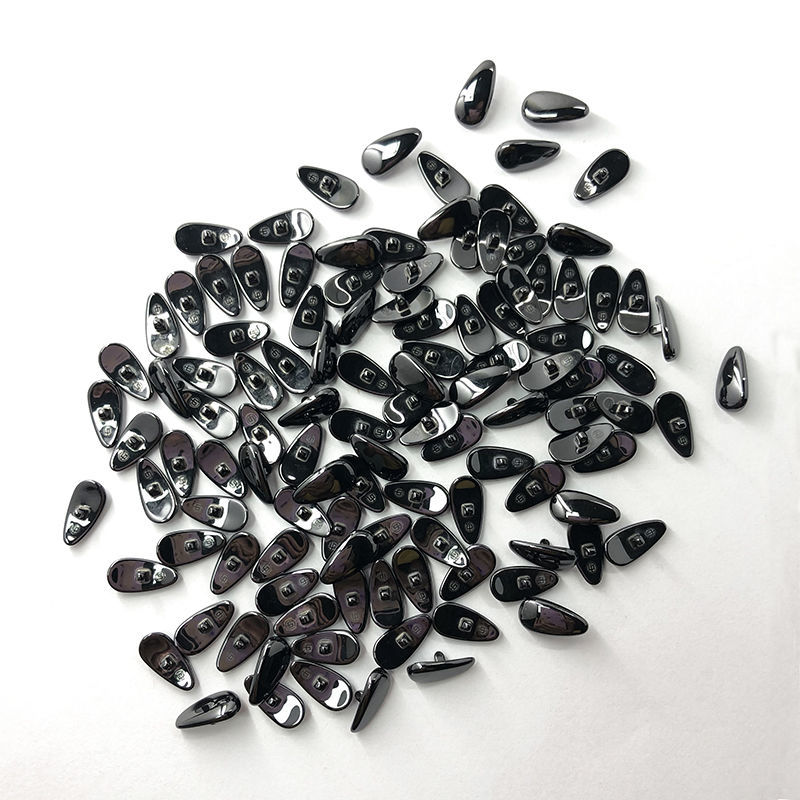 bosibao 陶瓷鼻托纳米亚钻石托叶氧化锆叶子鼻垫眼镜鼻托配件 铜色