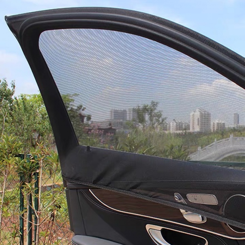 汽车防蚊虫纱窗防晒遮阳帘汽车防蚊虫纱窗防晒隔热车窗罩侧挡通风汽车