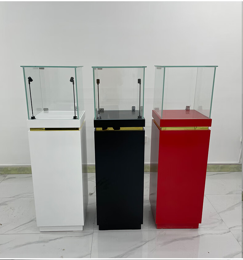 墨绩 定制玻璃博物馆展示柜陈列柜雕像展览柜花瓶古董历史文物展陈