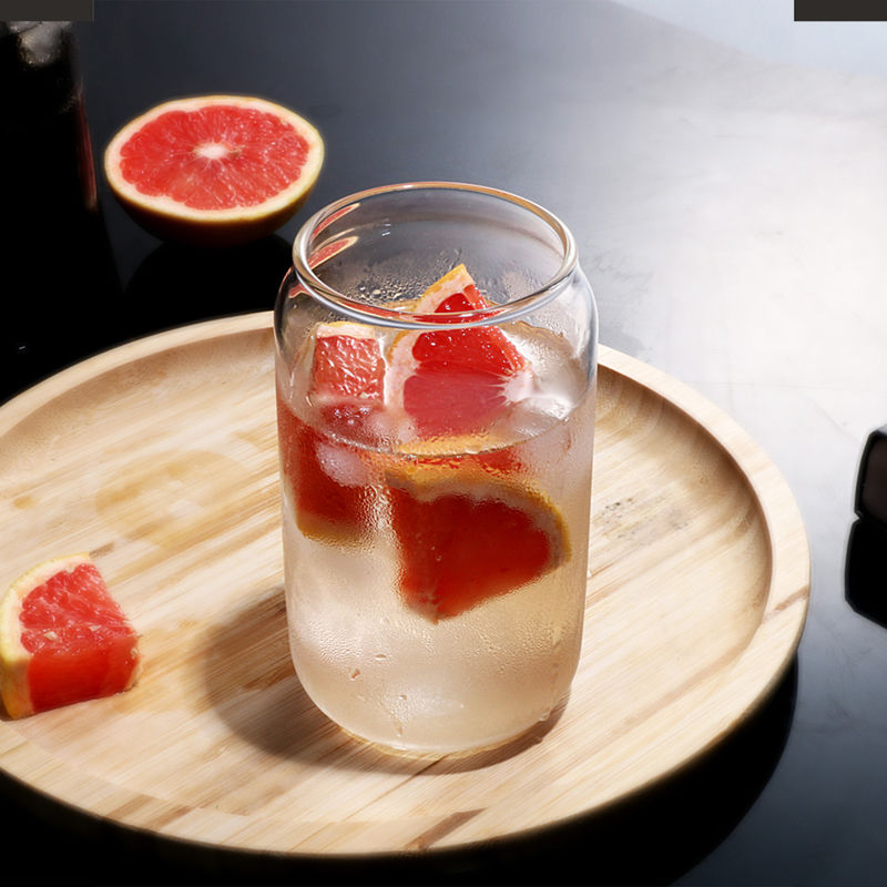 网红ins风可乐杯创意玻璃水杯子咖啡杯易拉罐杯子奶茶杯鸡尾酒杯 大