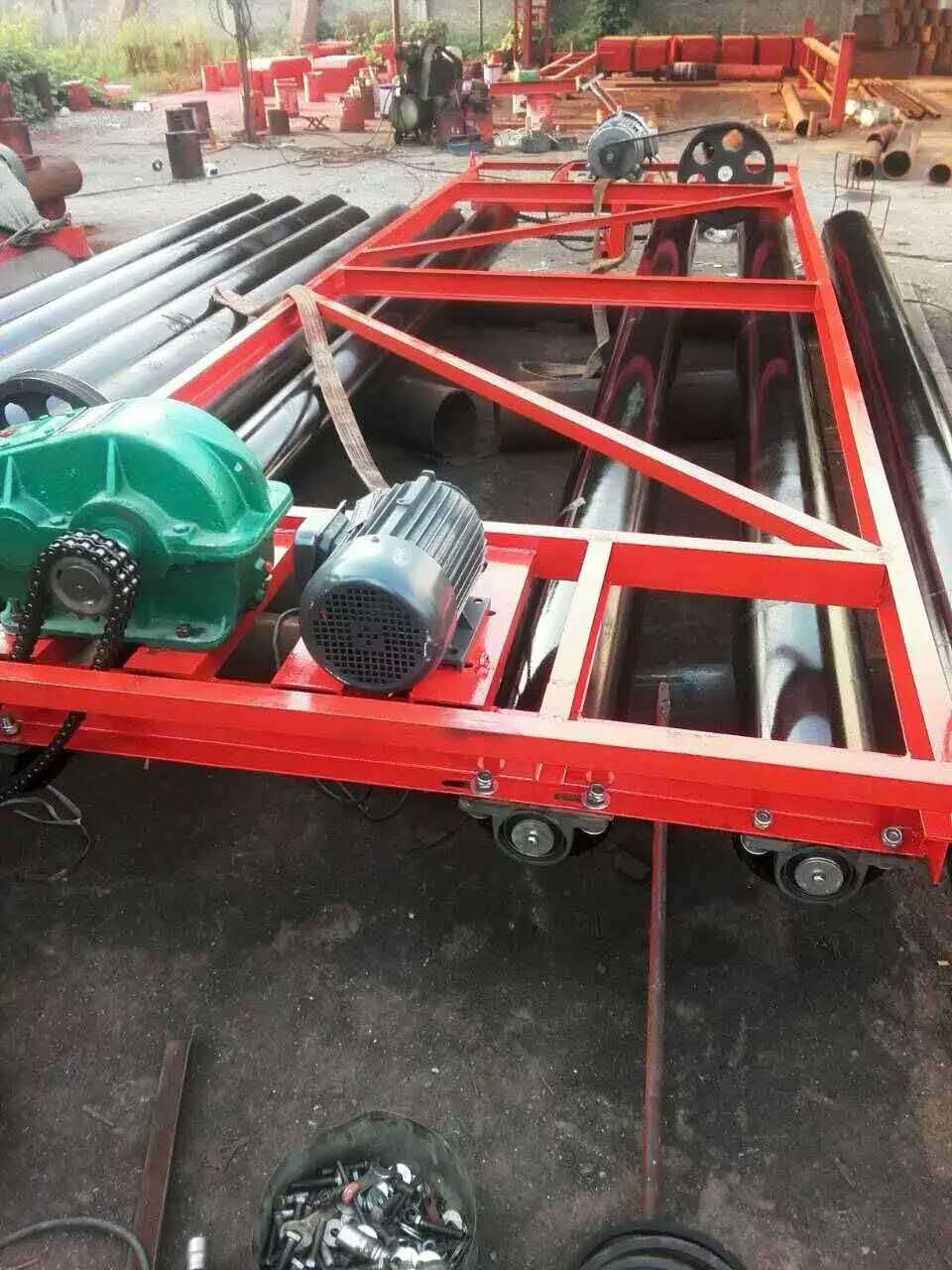 定制三滚轴混凝土摊铺机电动框架式振动梁柴油汽油振捣机建筑机械55米