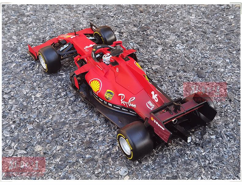 【官方旗艦】現貨 原廠比美高1:18法拉利sf21仿合金 f1賽車模型