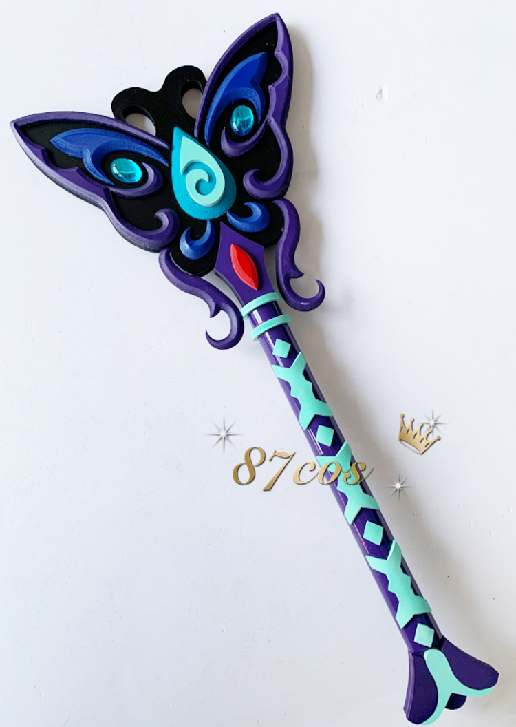 魔法仙女棒 87cos 巴啦啦小魔仙 严莉莉 黑魔法棒 cosplay道具定做 长