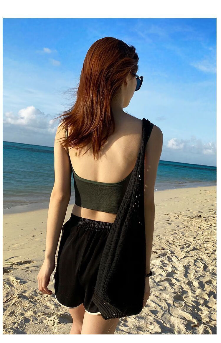 mikewill卡卡美背型内衣大网红卡卡型美背吊带背心无钢圈裹胸文胸罩