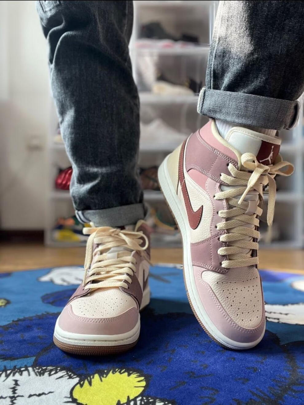 aj高帮烟灰紫红 44【图片 价格 品牌 报价】-京东