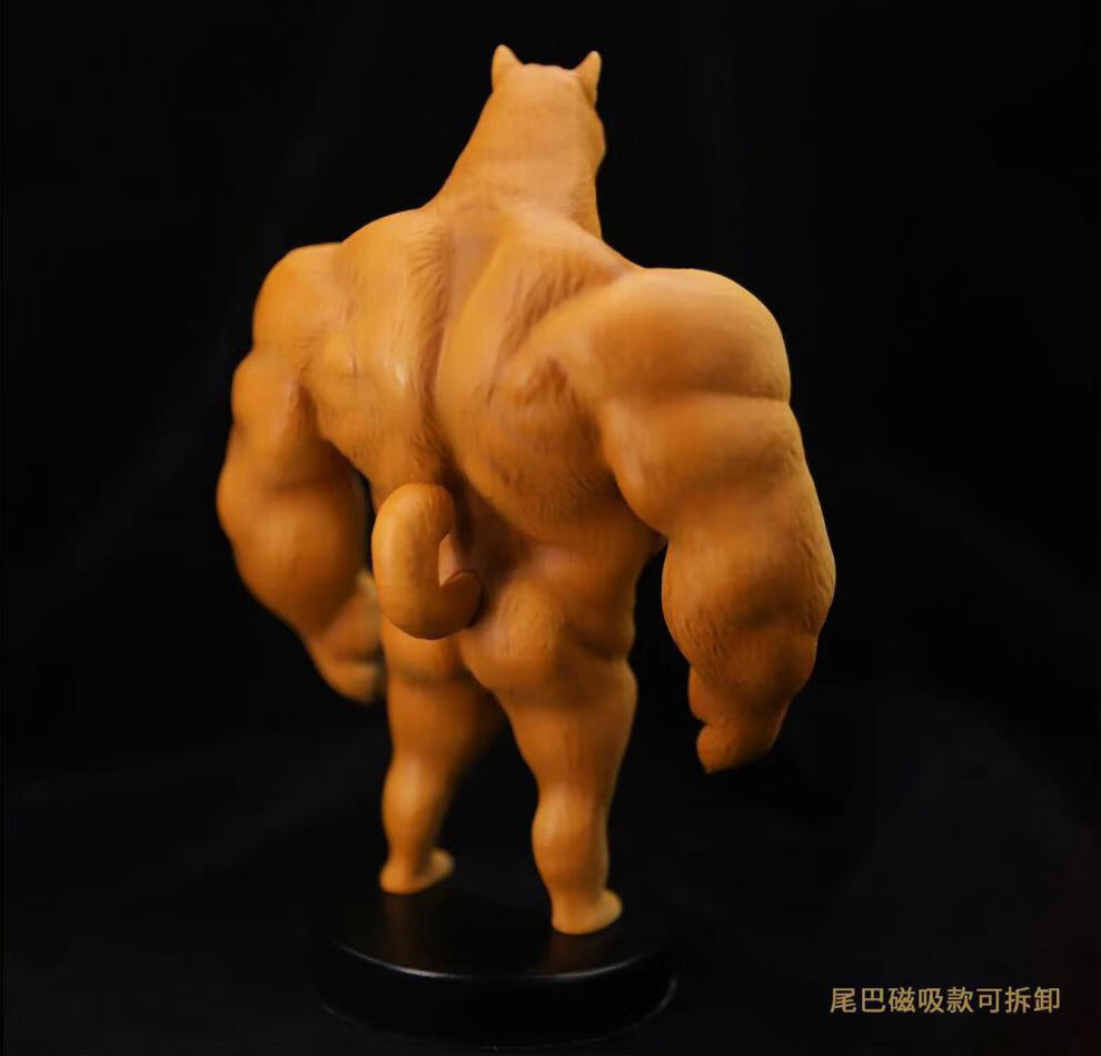 原创肌肉柴犬 肌肉柴犬柴犬表情包肌霸模玩潮玩gk现货 现货当天发