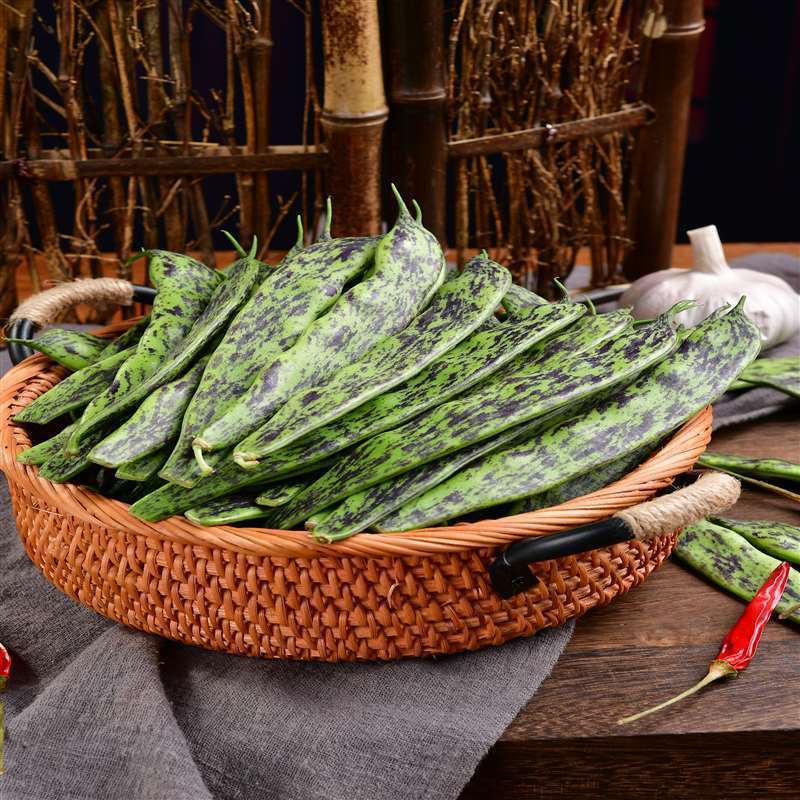 油豆角大马掌东北特产豆角油豆角开过烂新鲜蔬菜产地直发 1斤装大马掌