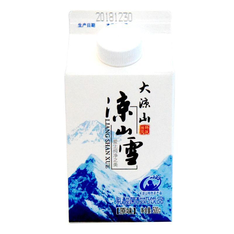 凉山雪酸奶新希望乳酸菌酸奶凉山雪鲜牛乳温冷藏酸牛奶500g6盒整箱乳