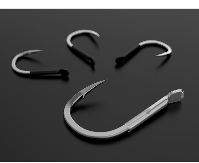 进口青鱼鲟鱼巨物刀锋歪嘴有刺钓子加粗散装大物钩20枚装8号