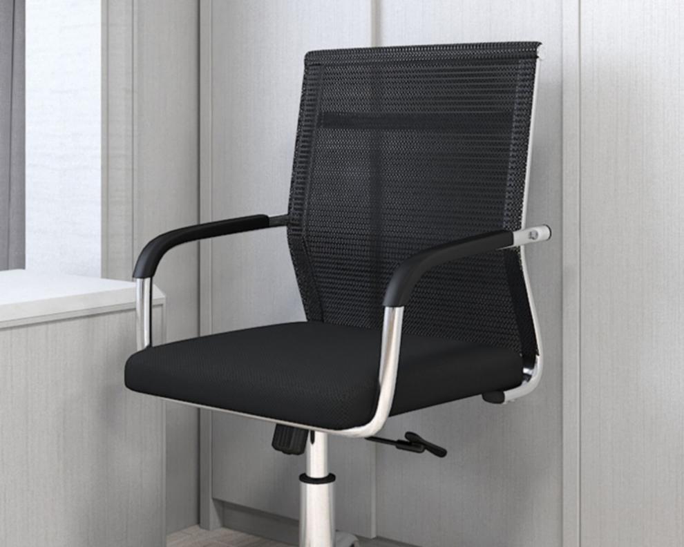芸婷 员工椅 工作椅子舒服久坐电脑椅结实办公椅可升降办公室座椅滑轮