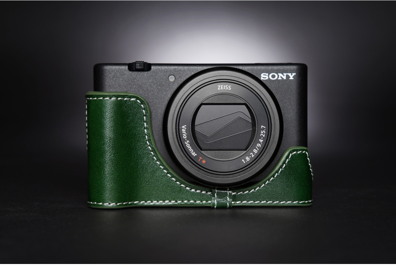 手工牛皮适用于sony索尼zv1相机包黑卡zv1真皮皮套相机套保护套手柄