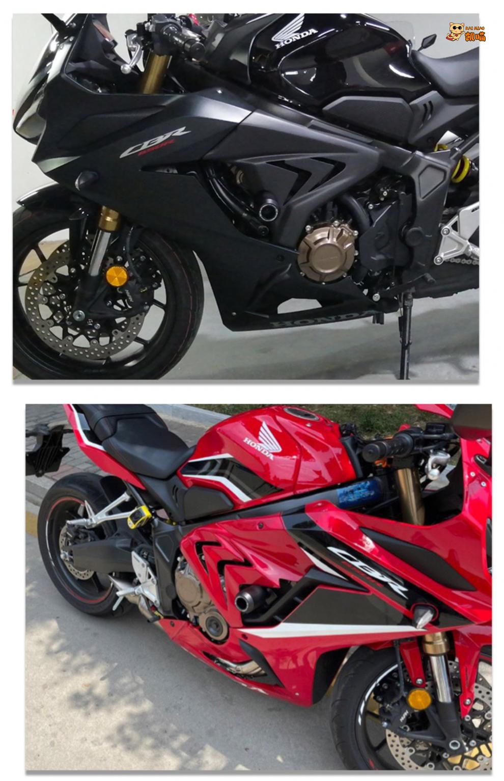 适用于本田cbr650rcb650r防摔胶改装侧盖鲨鱼侧板外壳侧板导流罩包