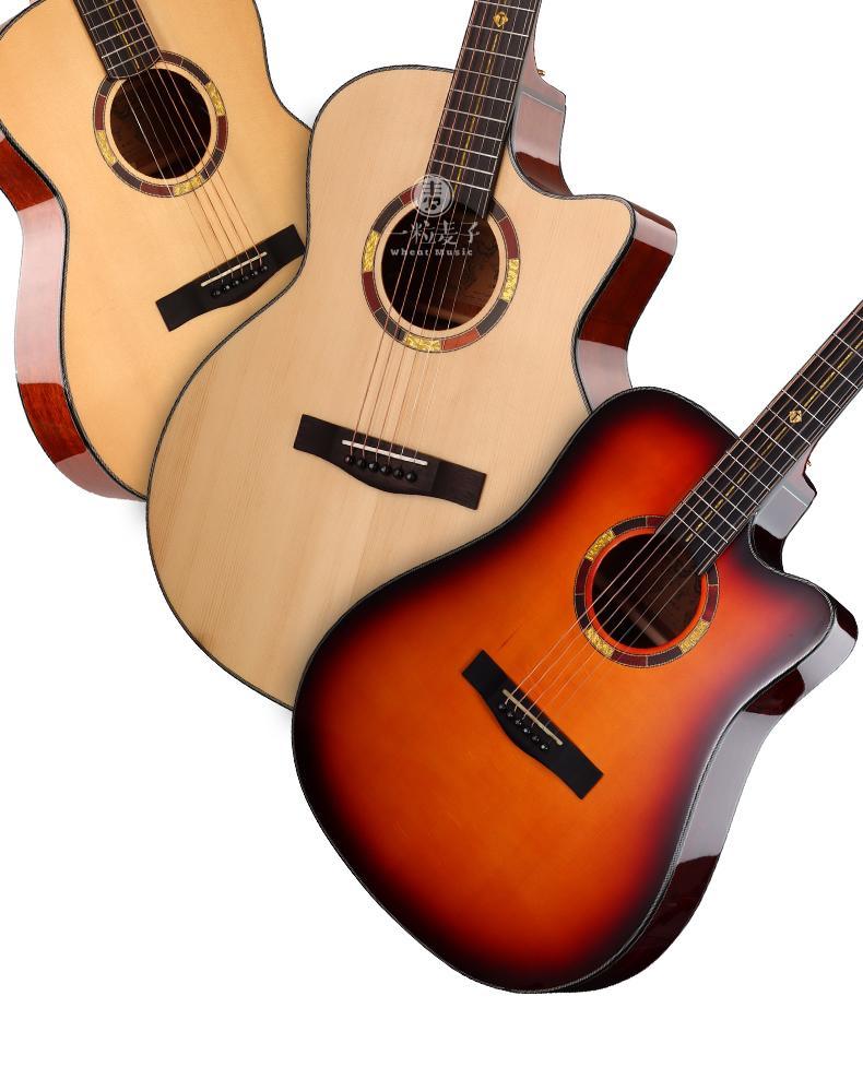 德国虎牌tiger rogen山路民谣吉他 单板面单吉它加振电箱初学进阶品质