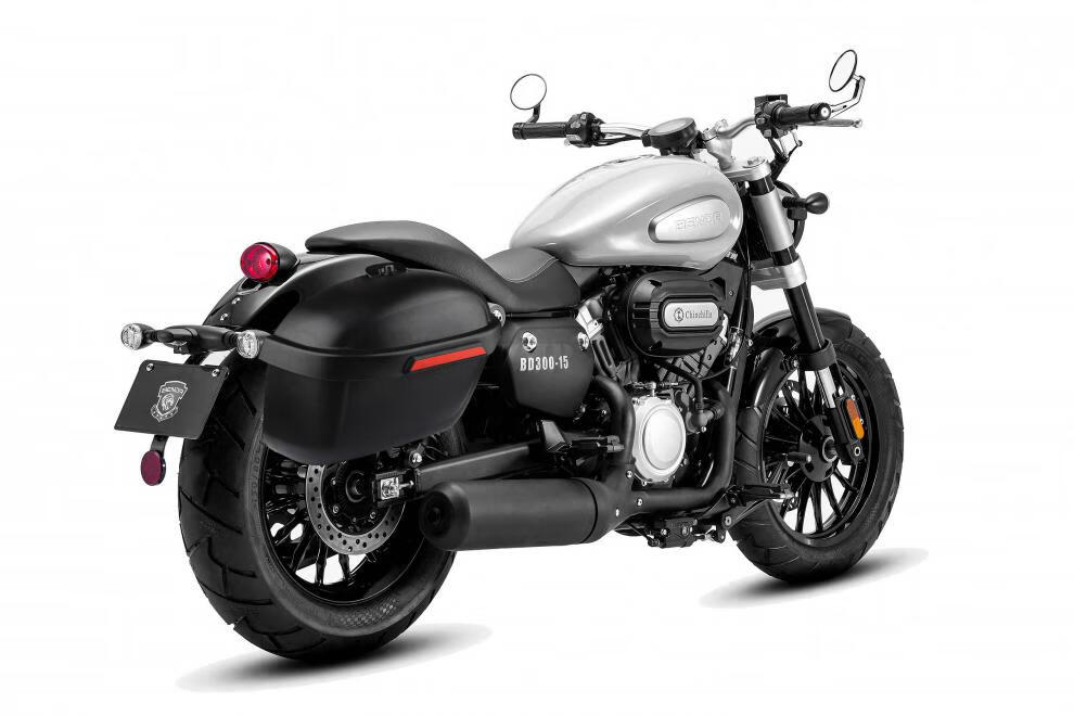 摩托车奔达金吉拉300灰石300rock边箱侧箱尾箱带锁带支架折叠靠背闪