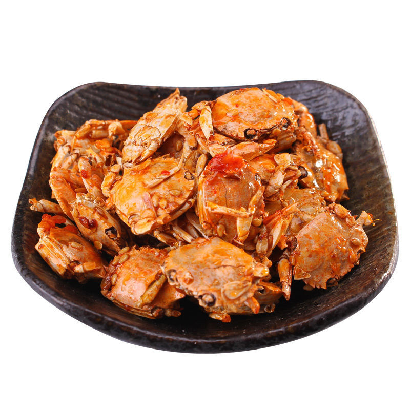 香酥香辣小海蟹小螃蟹零食香酥蟹小吃即食海鲜熟食蟹仔干货青岛特产