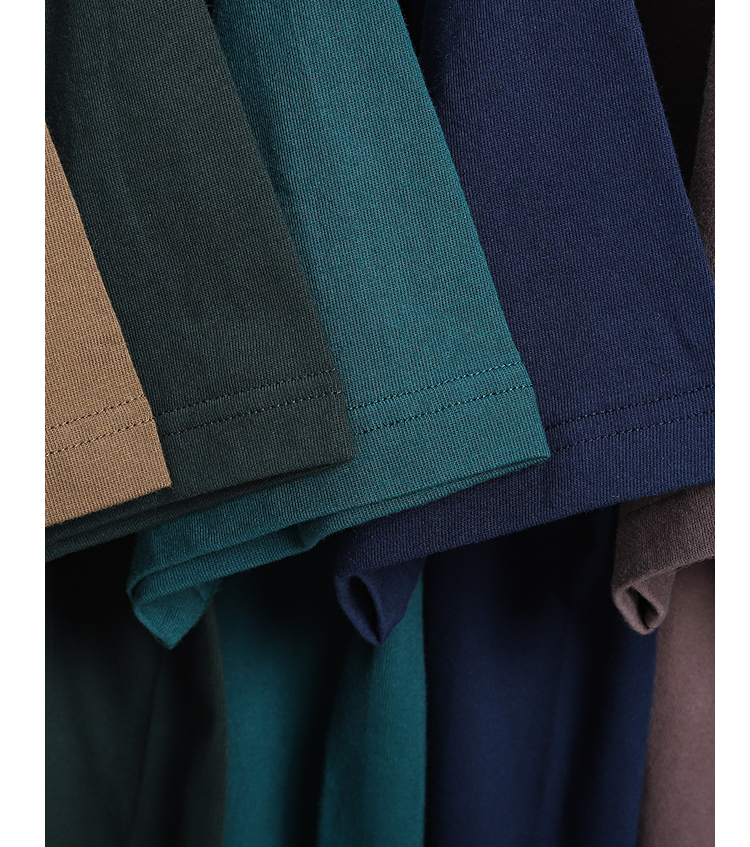 色系t恤女重磅220g二本针美式短袖t恤纯色圆领上衣男 布里斯托蓝 xs