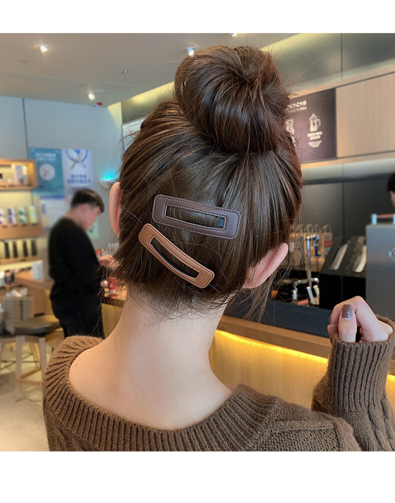 初雨菲韩国ins发夹少女刘海碎发边夹后脑勺固定头发bb夹子发卡顶夹