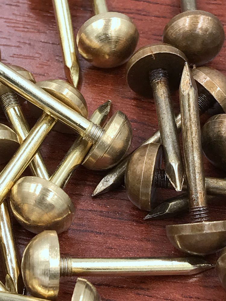 大门铜泡钉 仿古实木大门铜钉装饰钉纯铜泡钉鼓钉圆头钉大门蘑菇钉 帽