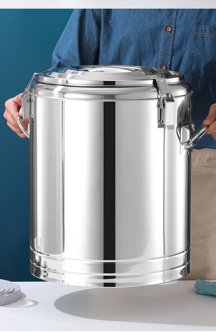 冰桶不锈钢商用摆摊大粥饭桶豆浆凉茶桶冰粉桶奶茶桶保温桶100l无龙头