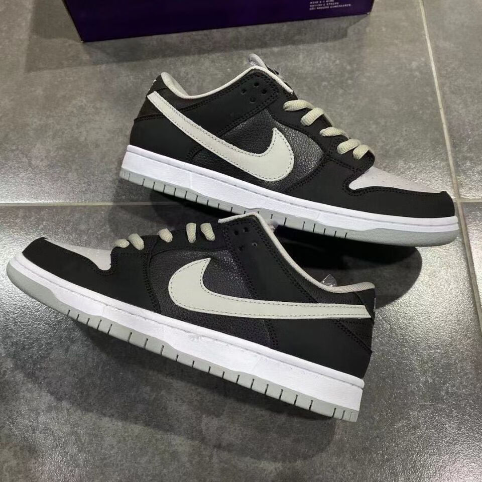 dunk高版本影子灰低帮黑白熊猫sb板鞋白黑生胶莆田 纯原 影子灰纯原