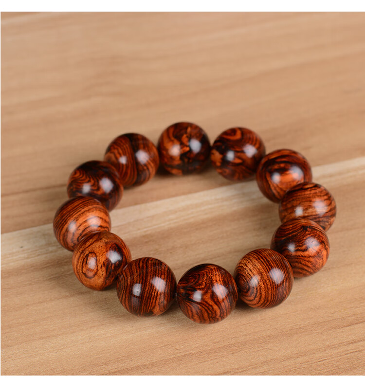 越南山水纹藤香木似海南佛珠手串民族风男女手链文玩 山水纹20mm*12颗