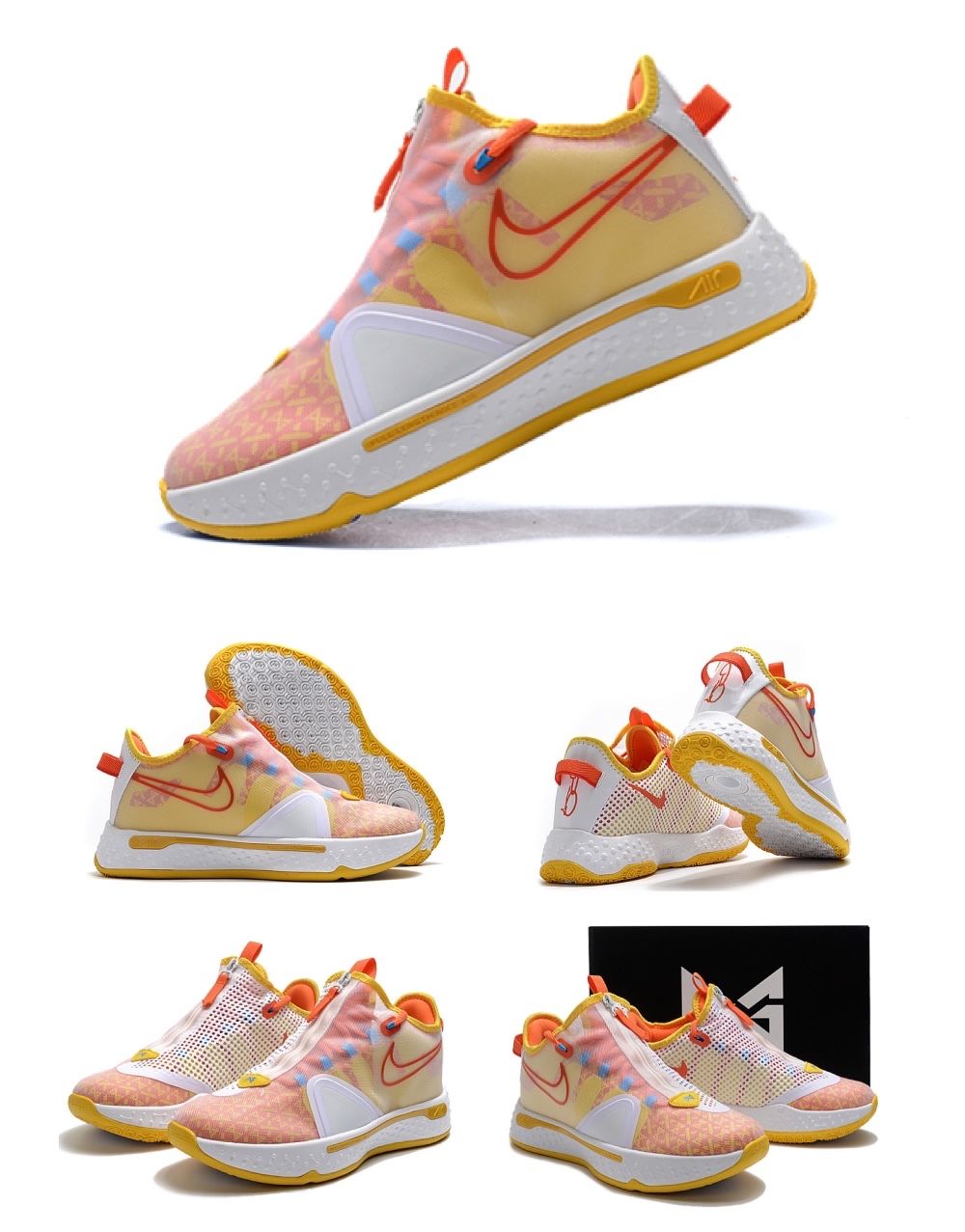 pg 4 保罗乔治4代篮球鞋 夏季透气学生实战缓震气垫男女运动休闲 2k20