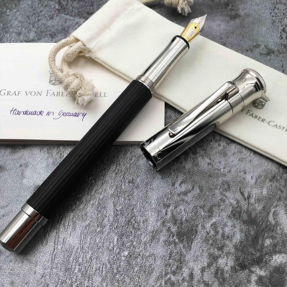 2022新款顺丰 德国辉柏嘉伯爵经典钢笔马卡萨原木色巴西苏木18k金尖木