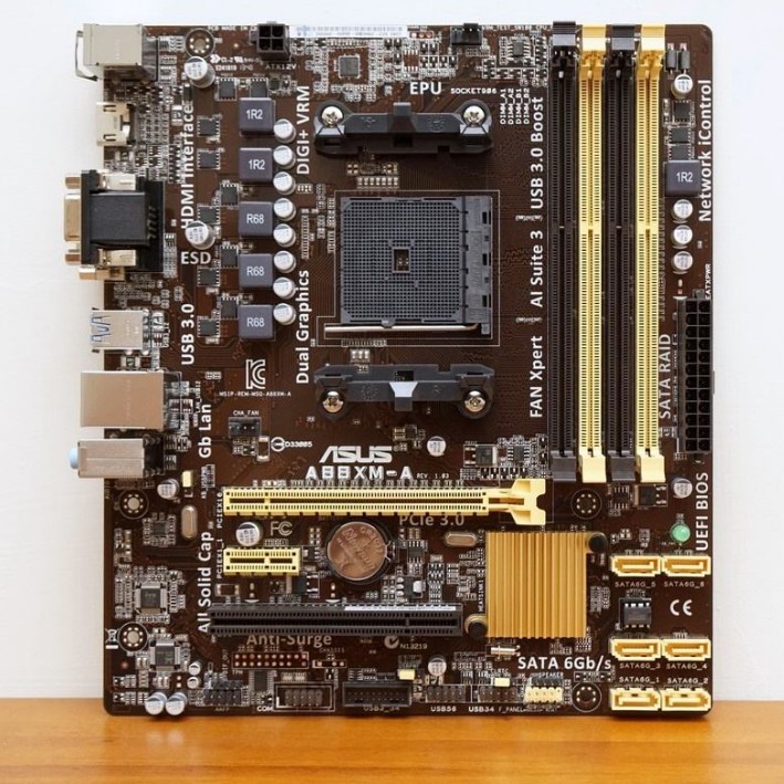 fm2 主板 华硕a68hm-e a68 fm2 a88xm-a a88主板usb3.0 860k 黄色【图