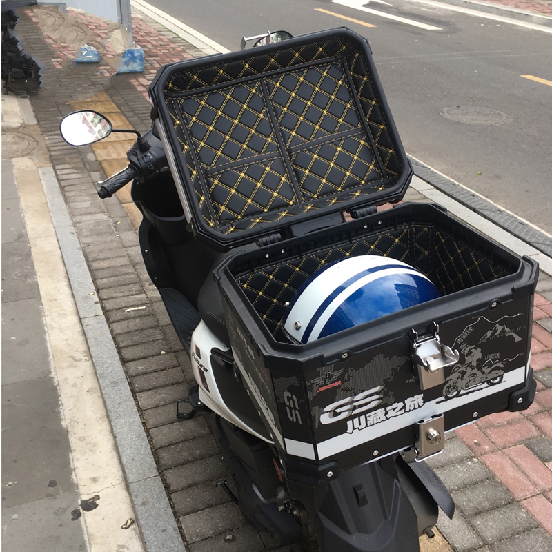 无极sr150gt尾箱适用于比亚乔x7摩途威拉比mw150t-69铝合金后备箱靠背