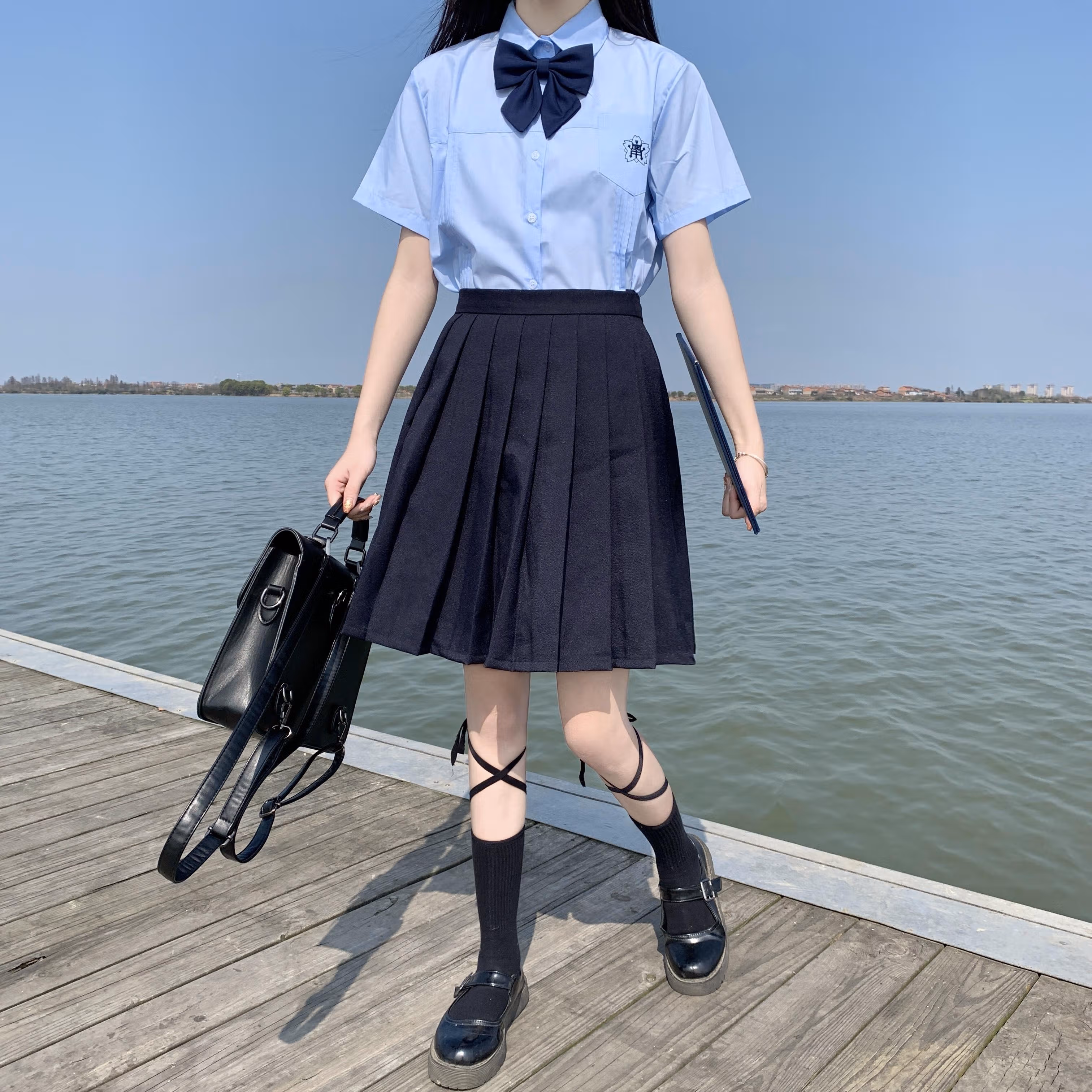 jk制服スカート正版学院風制服女装日系ブラウススカート柔らかい妹