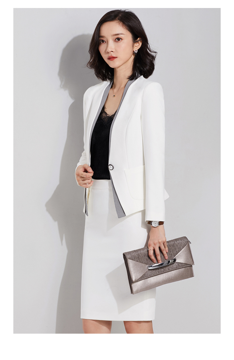 杜莎菲尼dosrfini品牌女装职业套装女正装2021秋新款西装套裙工装气质