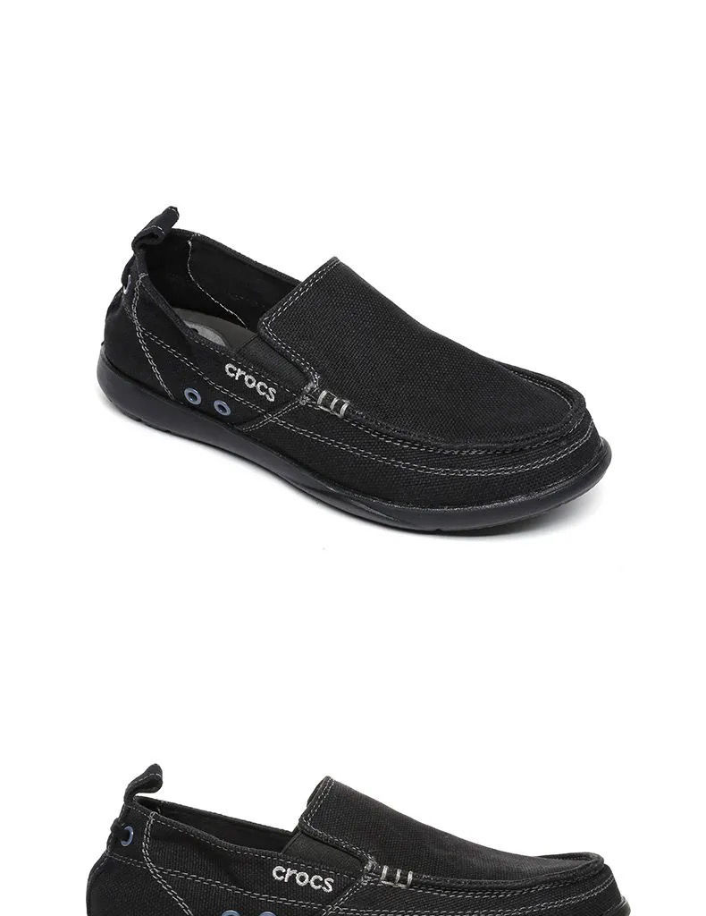 coros鞋crocs男鞋沃尔卢帆布鞋卡洛驰户外低帮一脚蹬透气休闲鞋11270