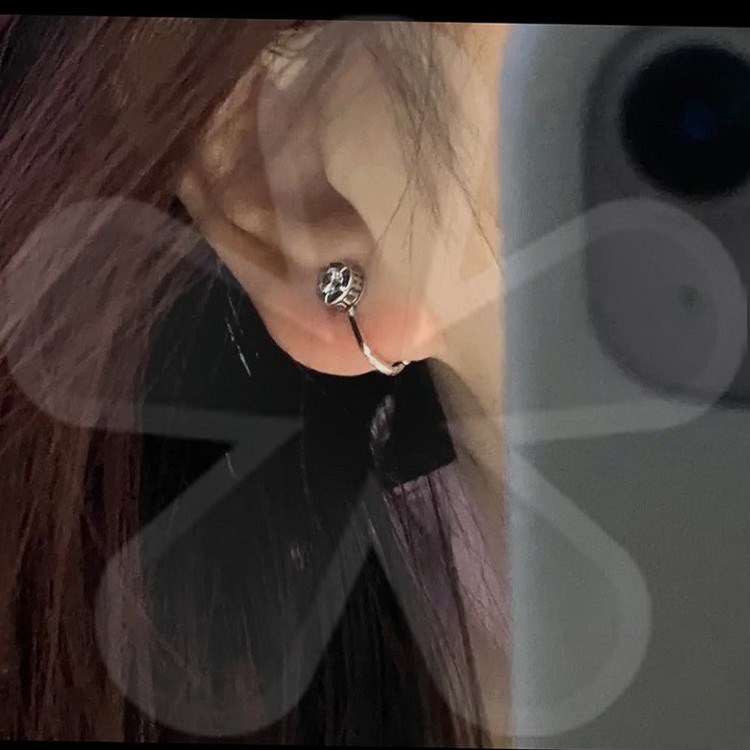 全球高考耳夹高考游惑耳钉耳夹秦究银925二次元百搭bem bili漫画卡通