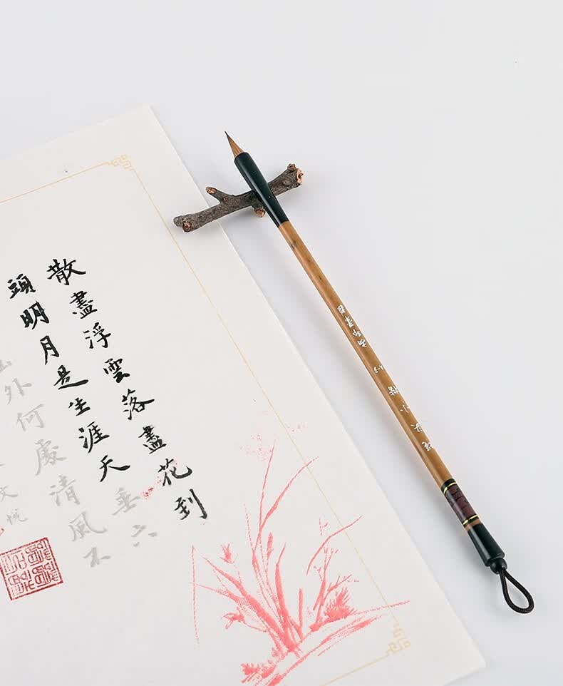 安邦笔庄毛笔蝇头小楷纯狼毫小楷毛笔描红抄经笔写心经小行书写卷蝇头