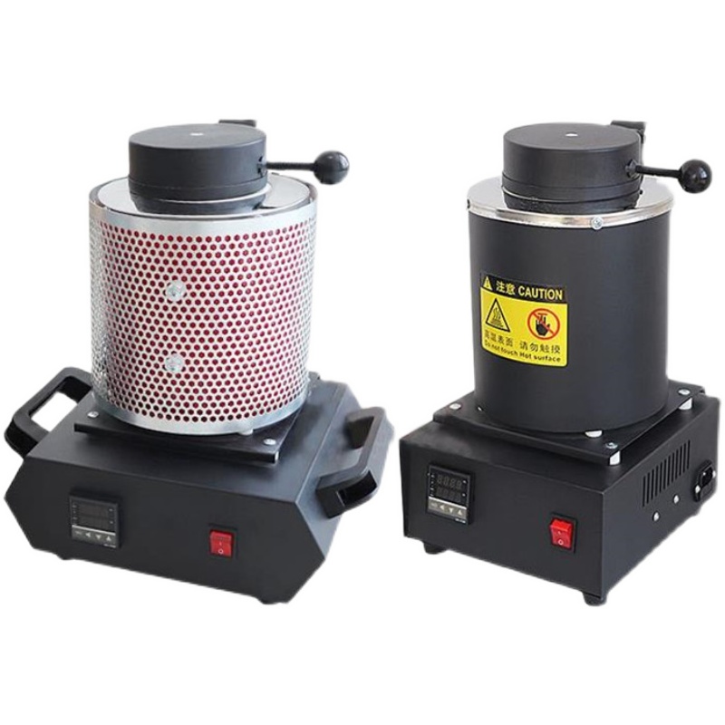 熔金炉熔炼炉融金银铜铝高温炉炼金设备实验室电热炉石墨坩埚工具黄色