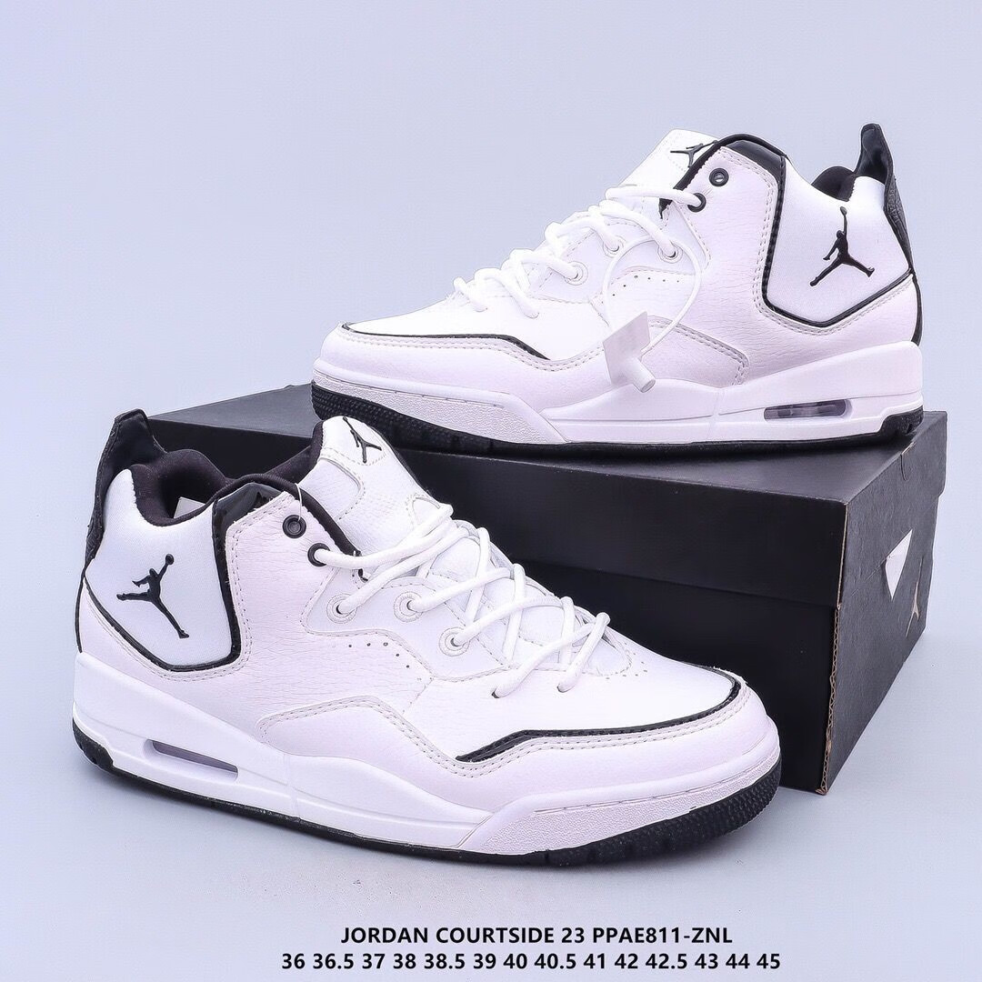 aj23藤原浩篮球鞋男纯原aj3头层气垫缓震磨男女跑步运动鞋 黑色 36