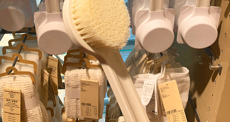 罗蒙卡帝洗澡刷搓背背部搓澡擦背刷子长柄软毛沐浴刷个人洗护清洁用具