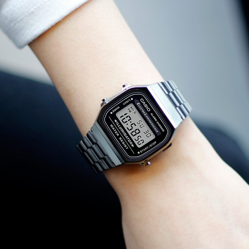 casio卡西欧 海外代购a158wa陈小春同款电子手表a159wa防水复古f91w