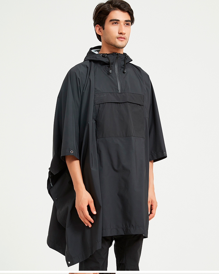 战术雨衣披风户外战术雨披露营雨衣gtx防暴雨骑行披风防水斗篷多功能