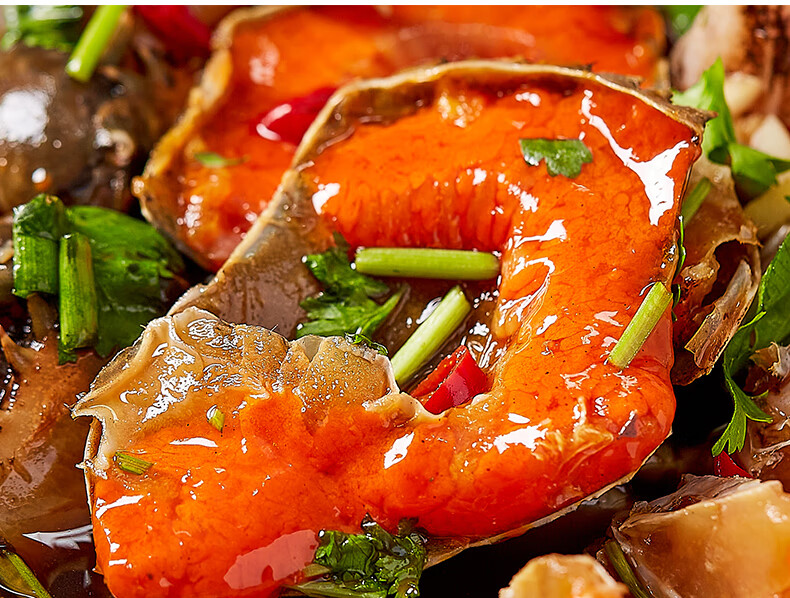 潮汕生腌酱青蟹红膏蟹 腌制醉蟹即食生呛螃蟹韩式酱蟹罐装【图片 价格