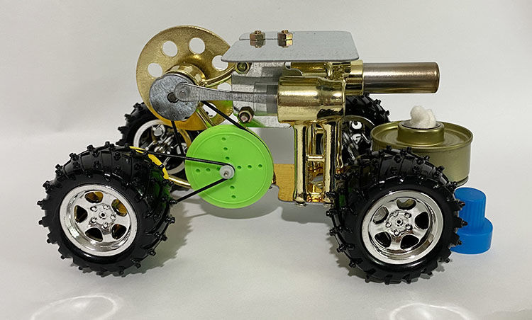 斯特林发动机小汽车蒸汽车物理实验科普科学小制作小发明玩具模型6卧