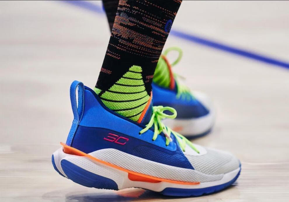 公司级 莆田纯原 ua7代中国年curry 7糖果鸳鸯勇士主场圣诞实战耐磨