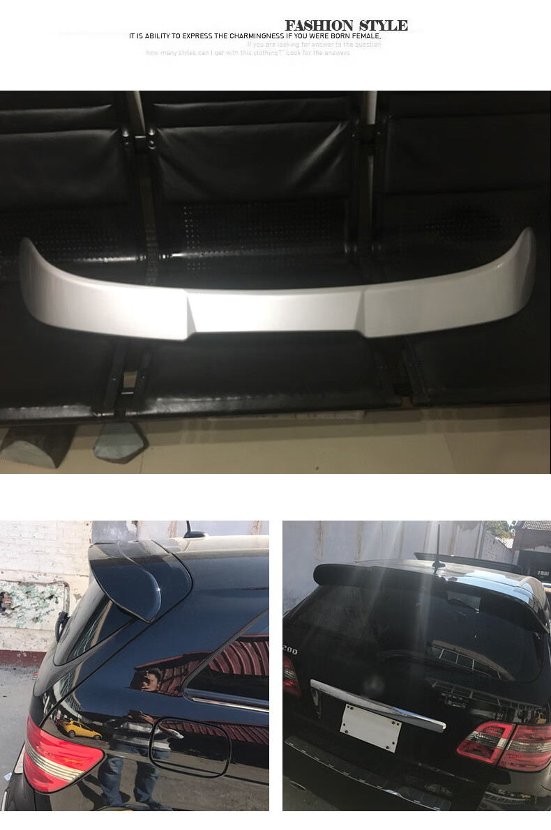 翼导流板免打孔奔驰b级系专用改装汽车加改装件尾翼 09-11款奔驰b200